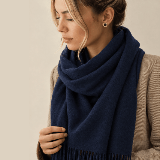Cashmere-Touch Fringe Scarf