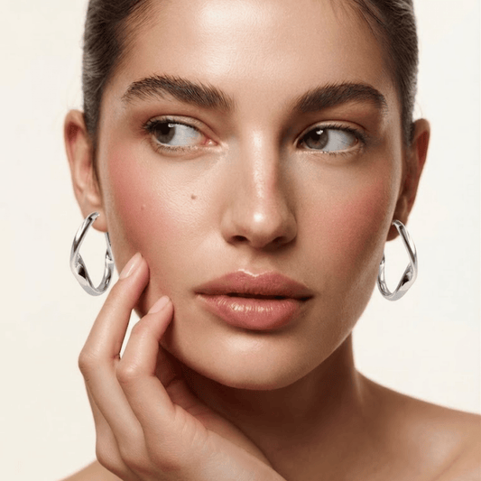 Twisted Abstract Hoop Earrings