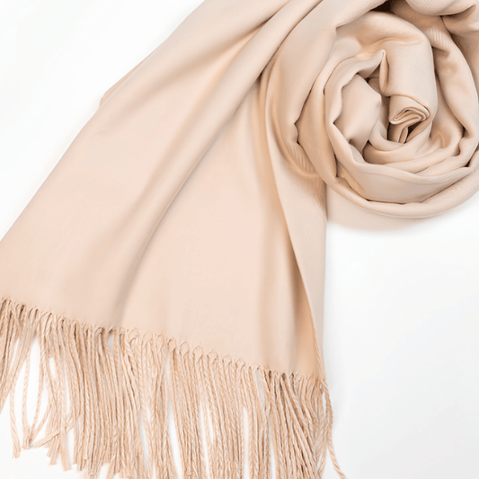 Classic Neutral Fringe Scarf