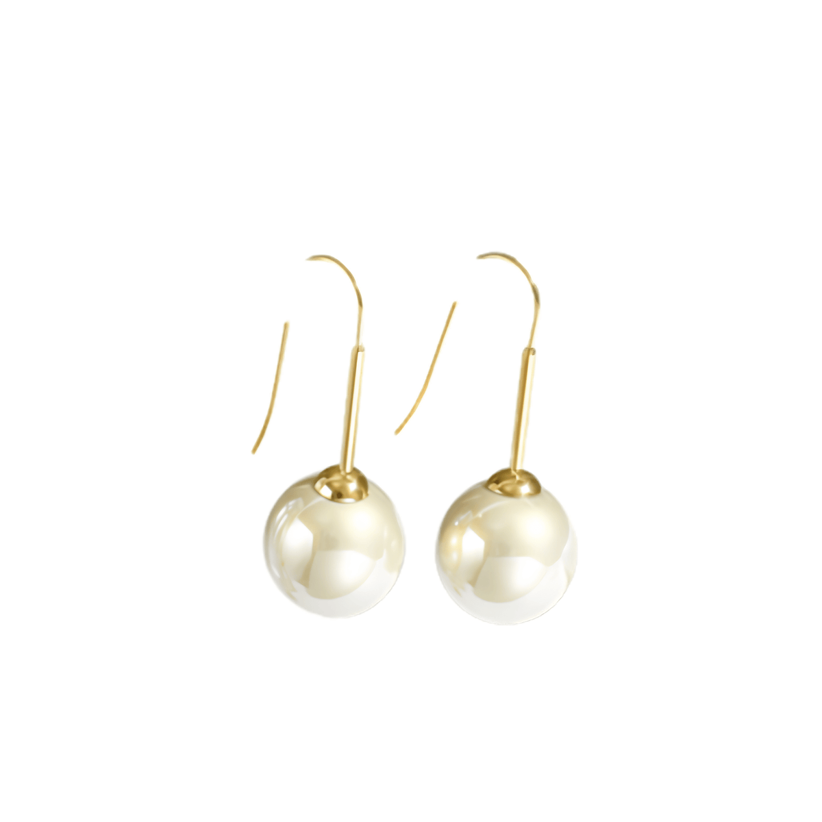 Linear Pearl Drop Earrings