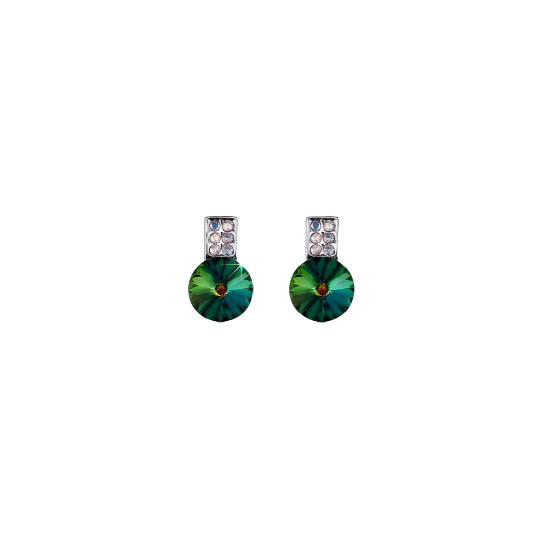 The Emerald Fern Drop Studs