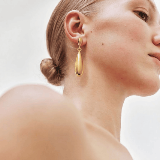 Liquid Gold Teardrop Earrings