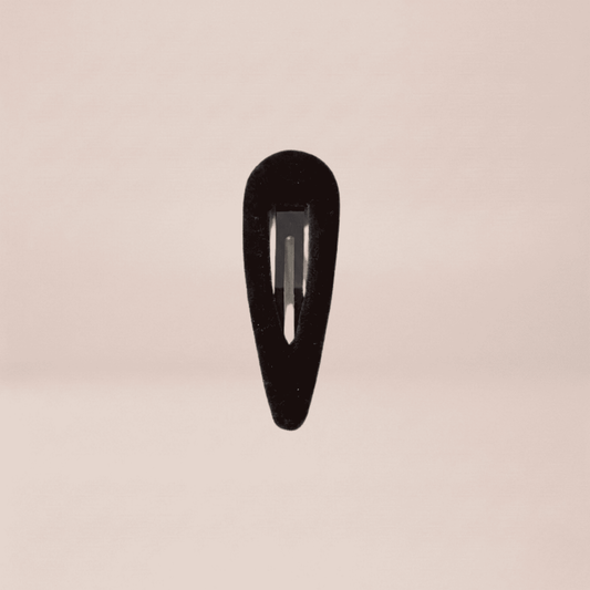 Velvet Teardrop Snap Barrette