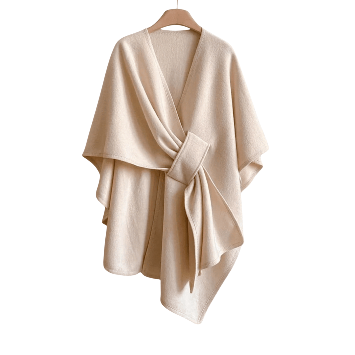 The Ivory Sand Acrylic Poncho