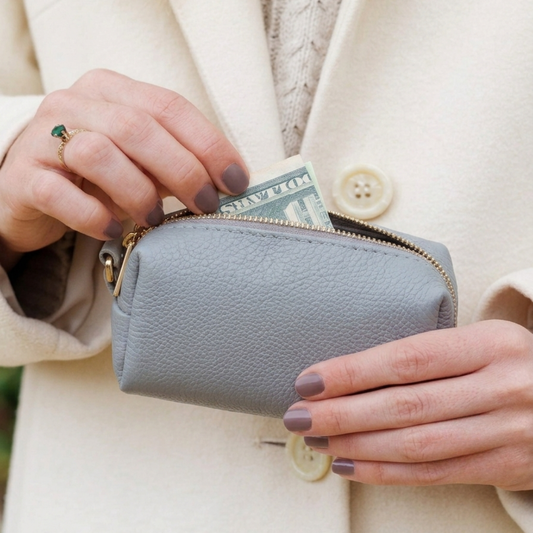 Slate Blue Capsule Wallet