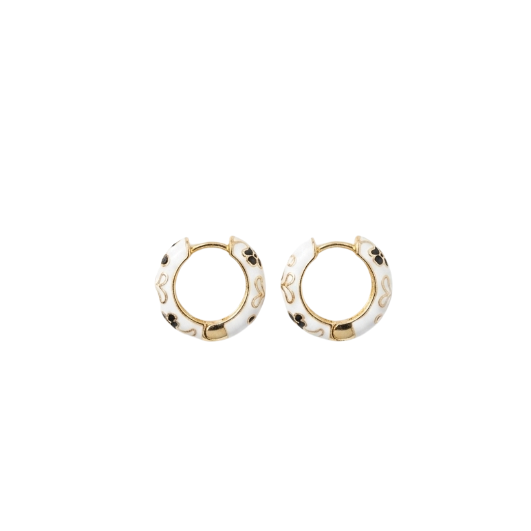 Painted Dot Hoops