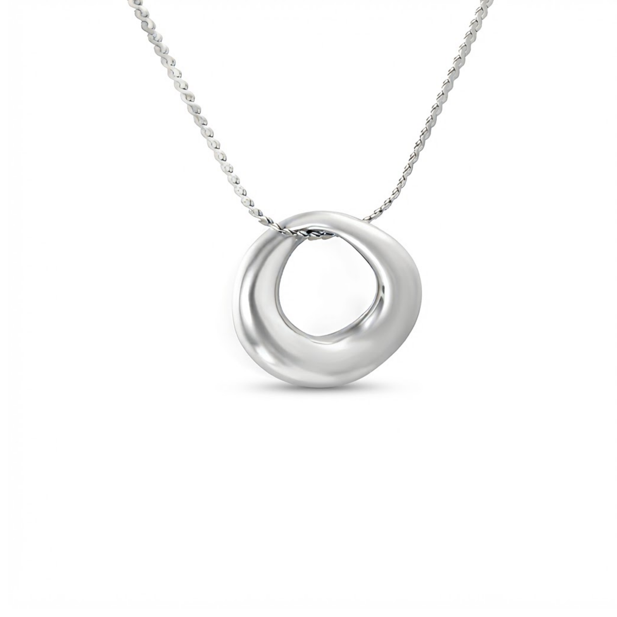 Sculptural Organic Loop Necklace