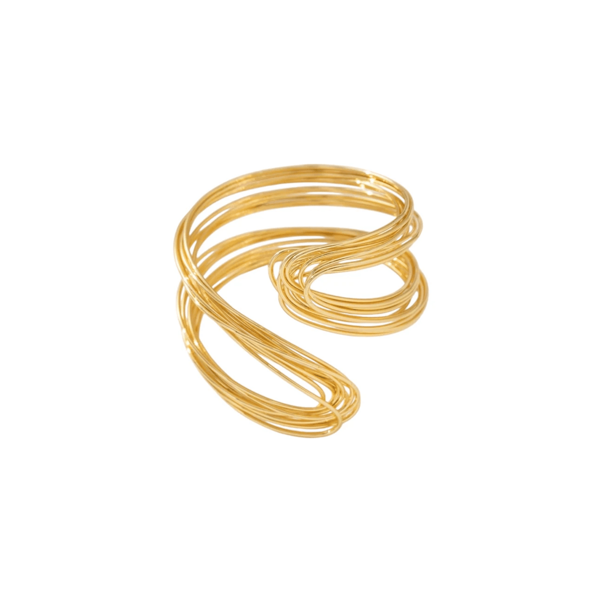 Multi-Strand Wire Cuff Bracelet