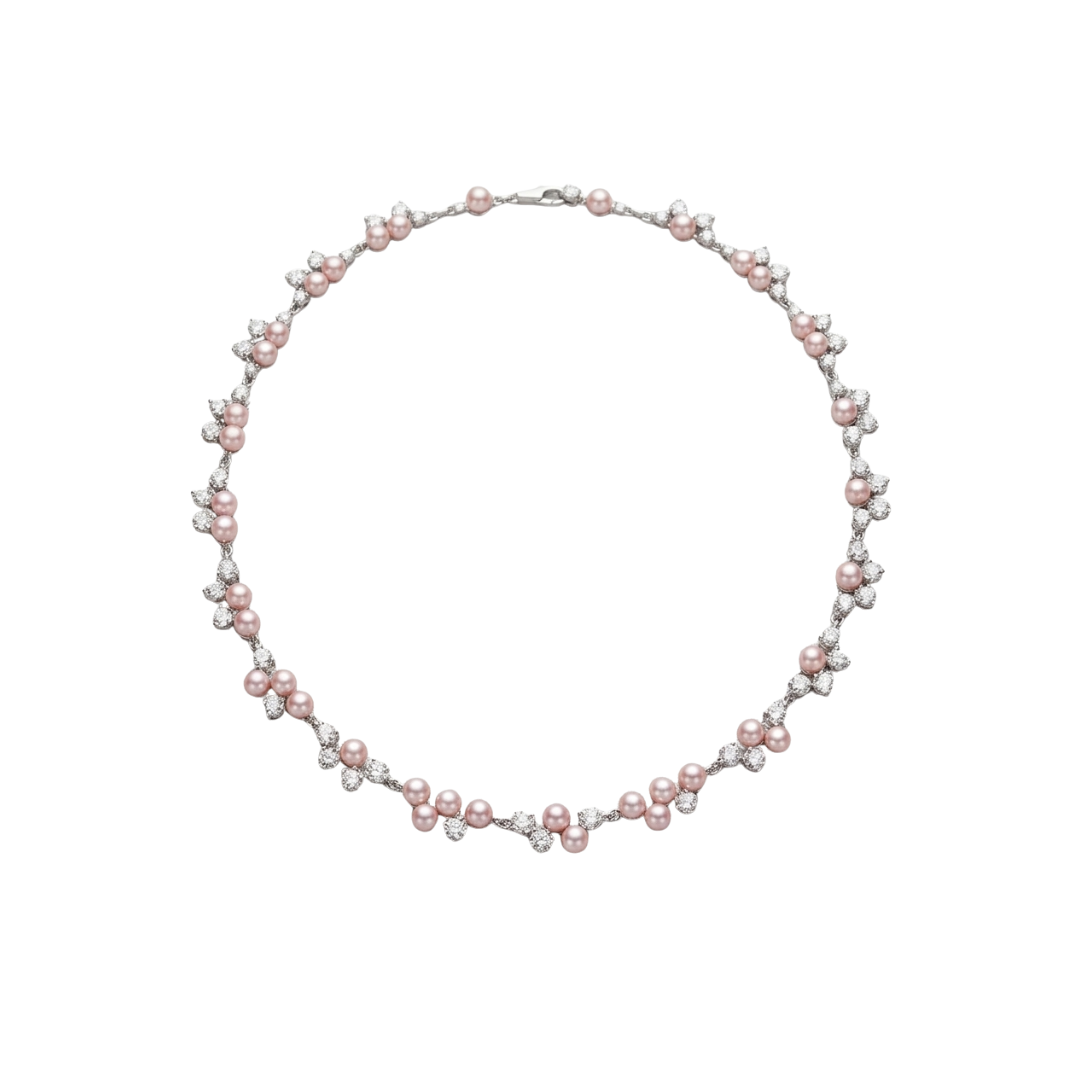 Blossom Cluster Swarovski Crystal Necklace