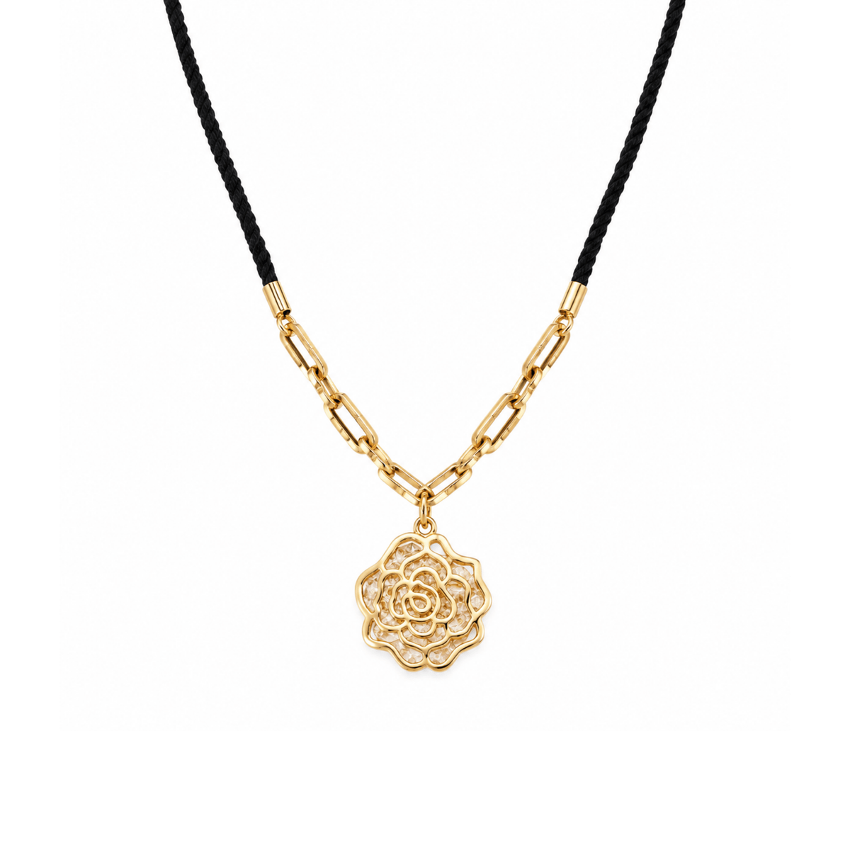 The Golden Rose Bloom Pendant