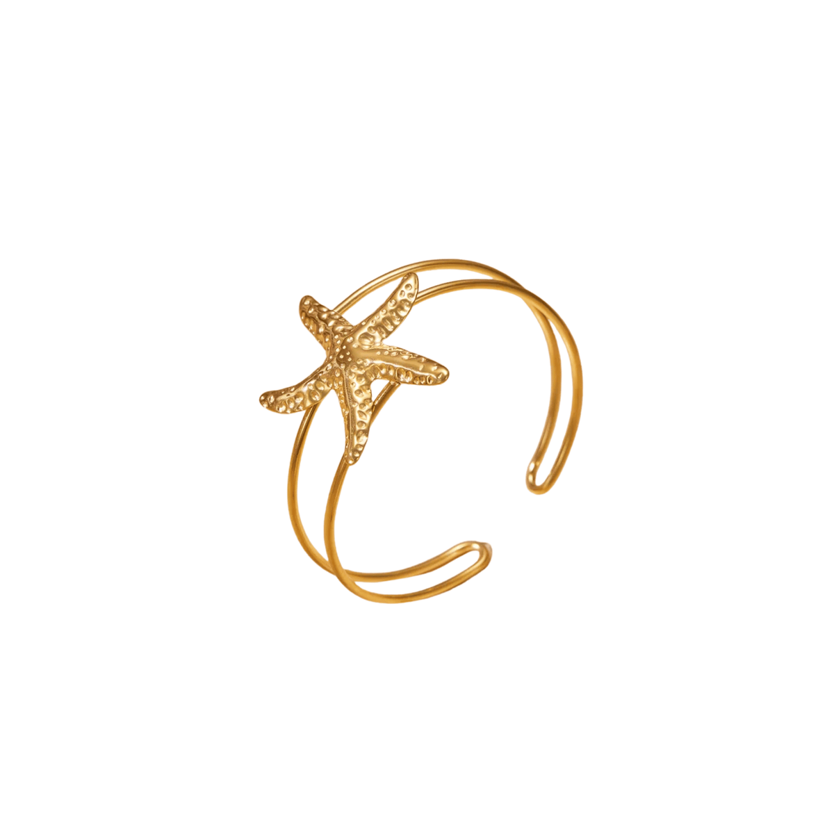 Starfish Open Cuff Bracelet