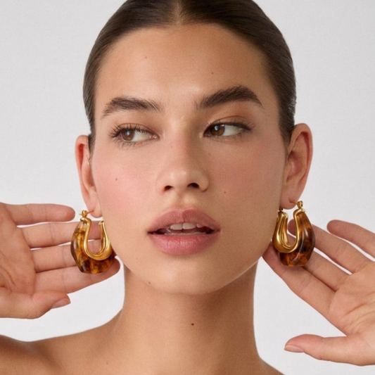 The Aurelia Tortoiseshell Hoops