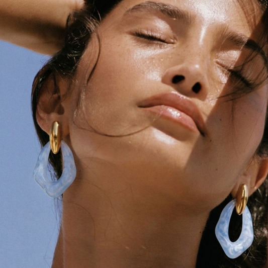 The Celine Marbled Drop Earrings