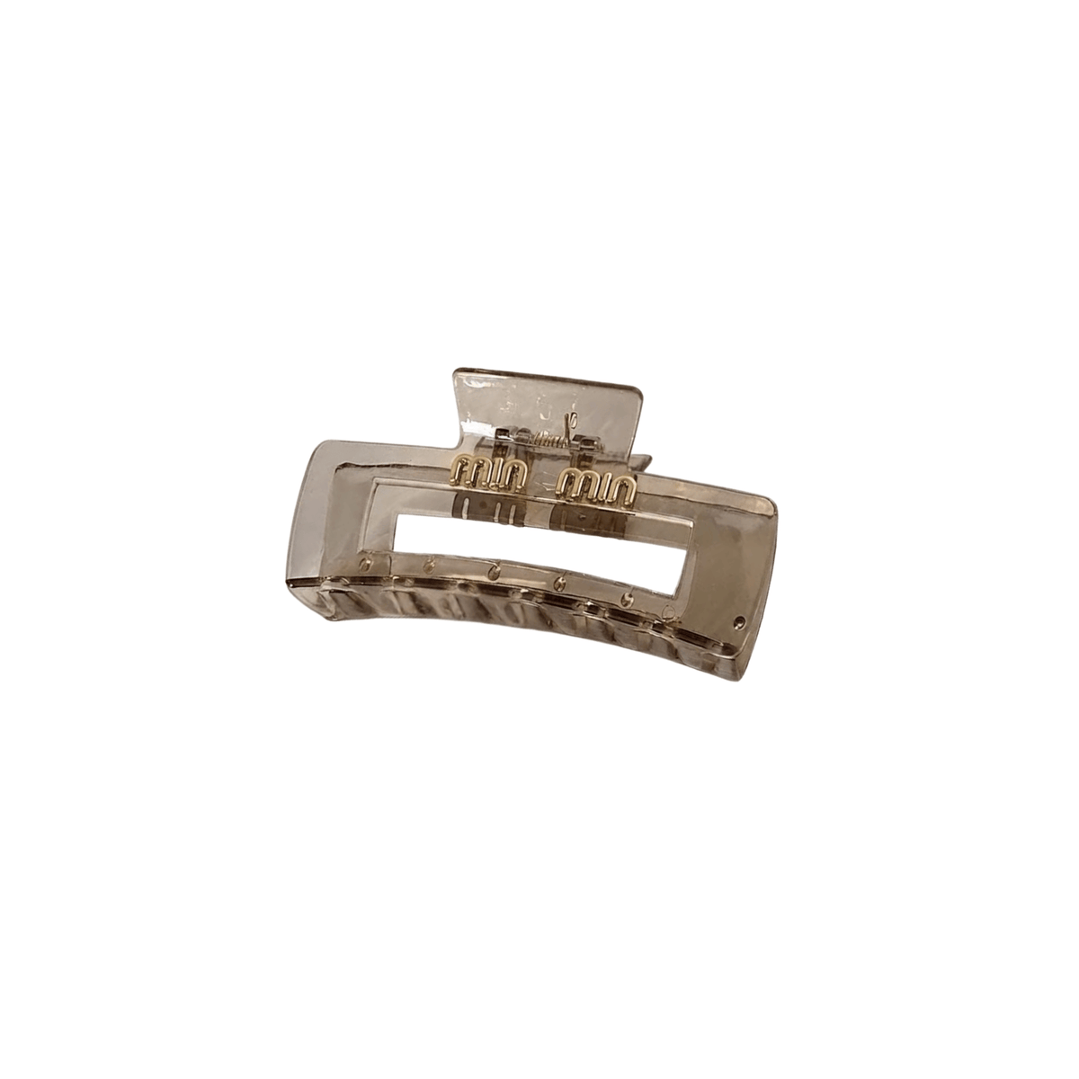 Translucent Rectangular Claw Clip