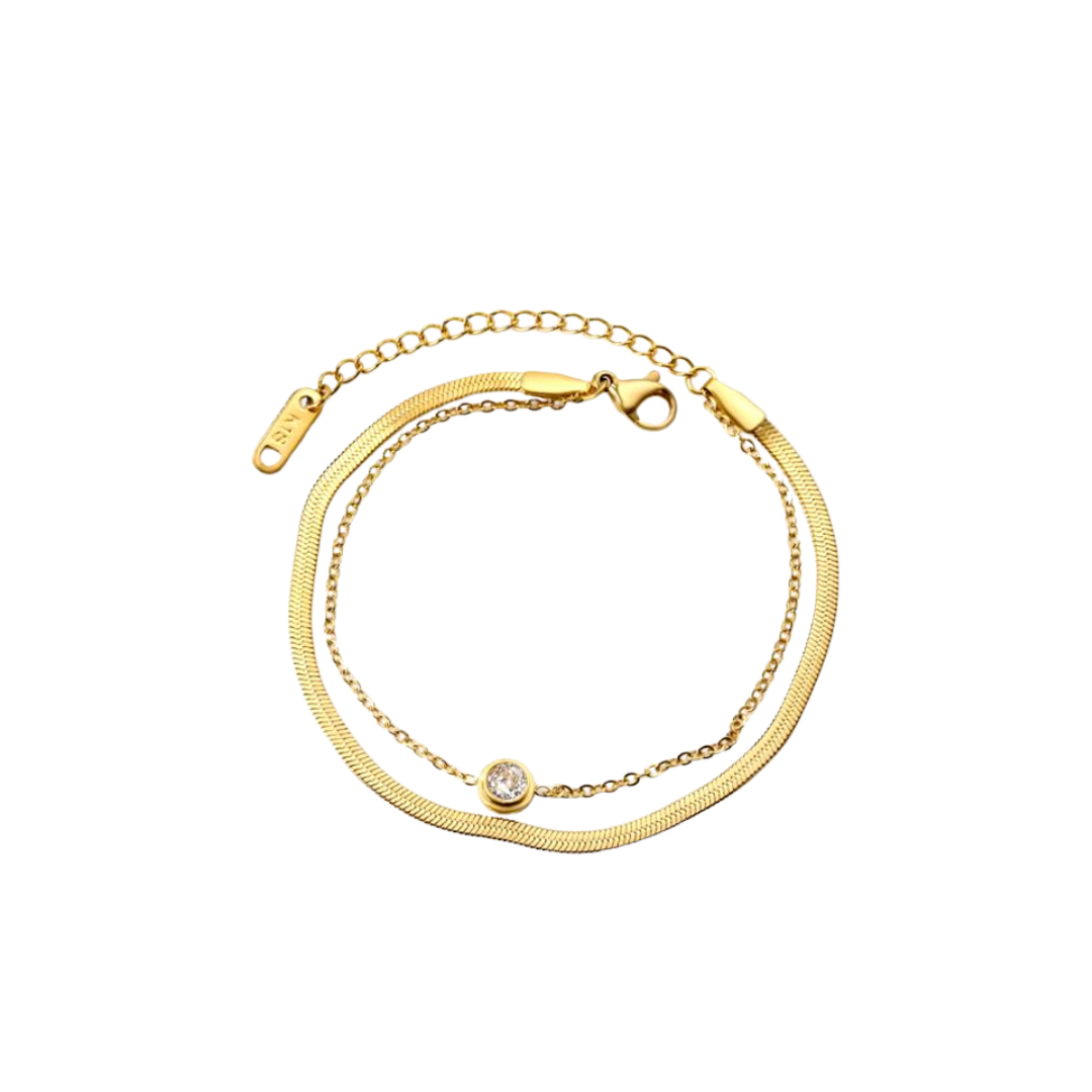 The Cleo Duo Chain Bracelet