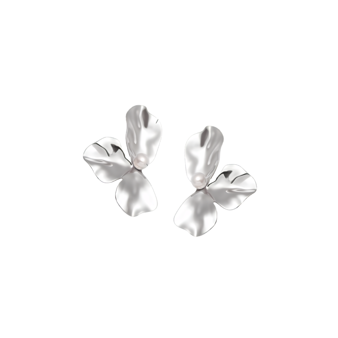 The Petal & Pearl Statement Stud