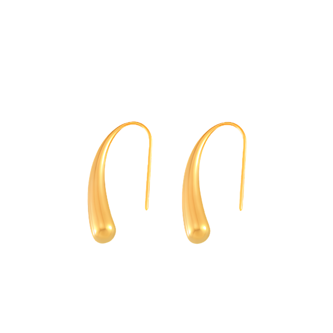 The Serenity Gold Drop Earring