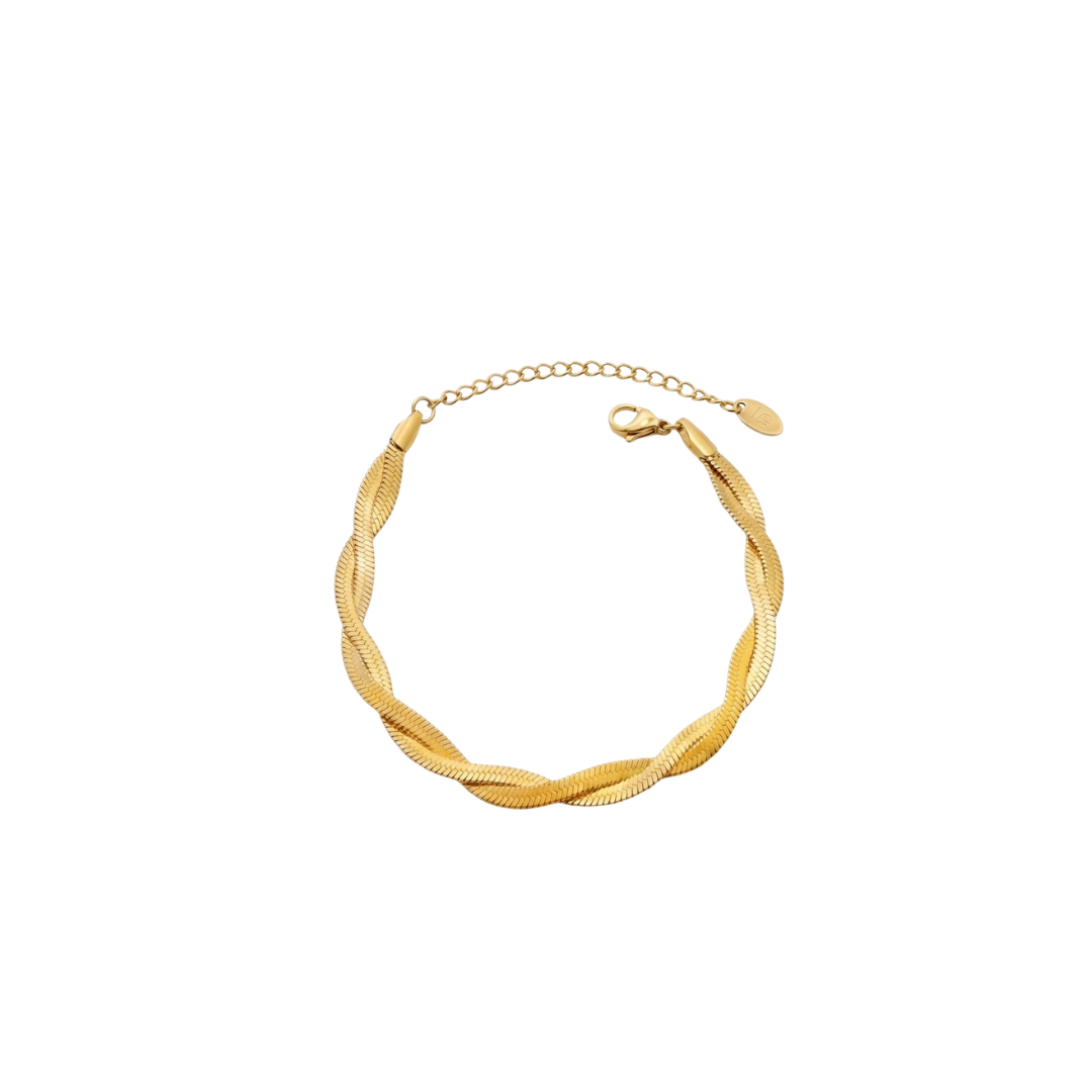 The Serpentine Gold Link Bracelet