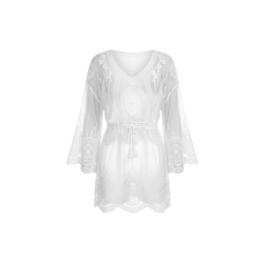 Embroidered Lace Beach Tunic