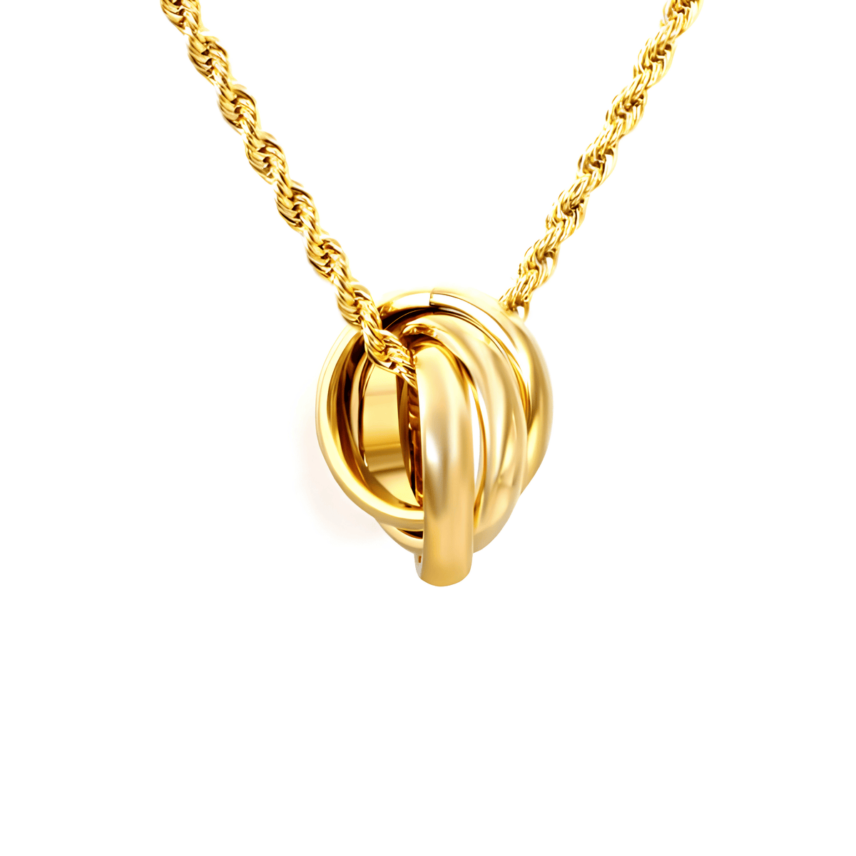 Interlocking Russian Ring Necklace