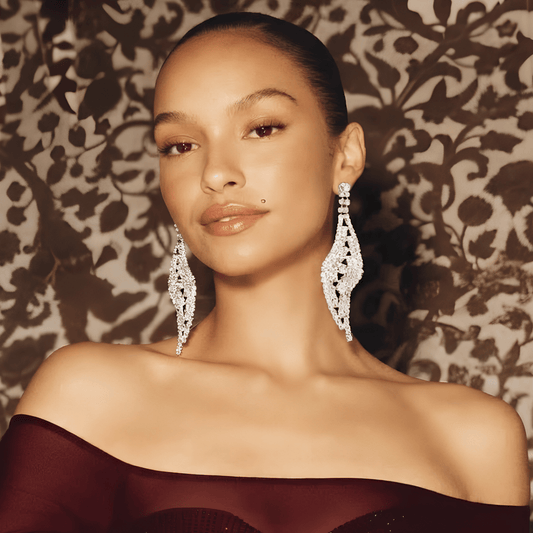 Crystal Cascade Chandelier Earrings