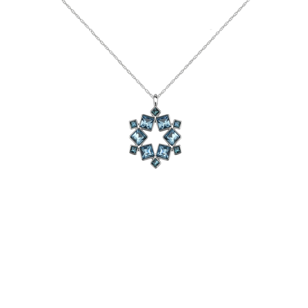 The Arctic Ice Geometric Pendant