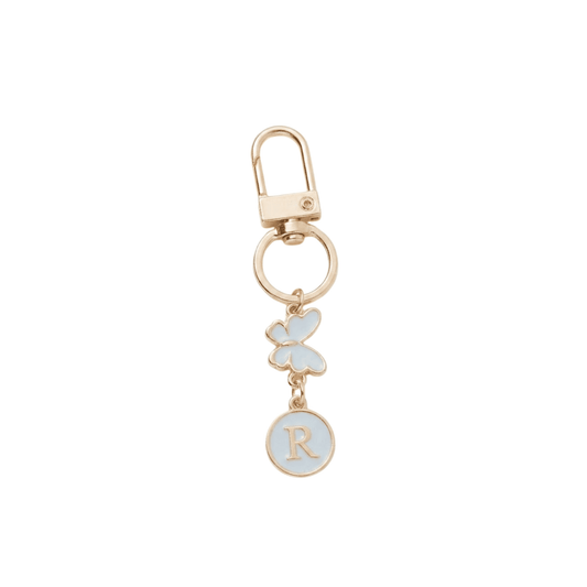 Butterfly Monogram Keychain