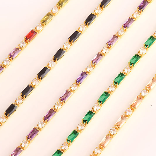 Amethyst Glow Tennis Bracelet