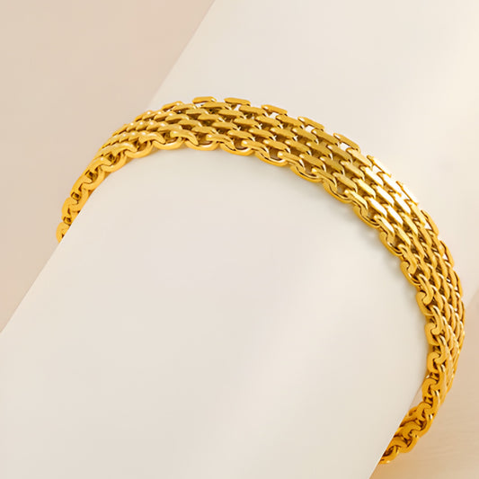 Altın Weave Chain Bracelet