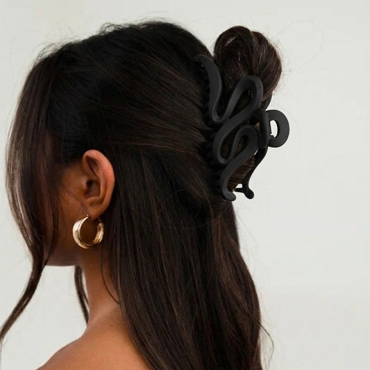 Sleek Serpent Acrylic Claw Clip