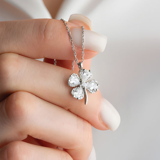 Lucky Spark Clover Necklace