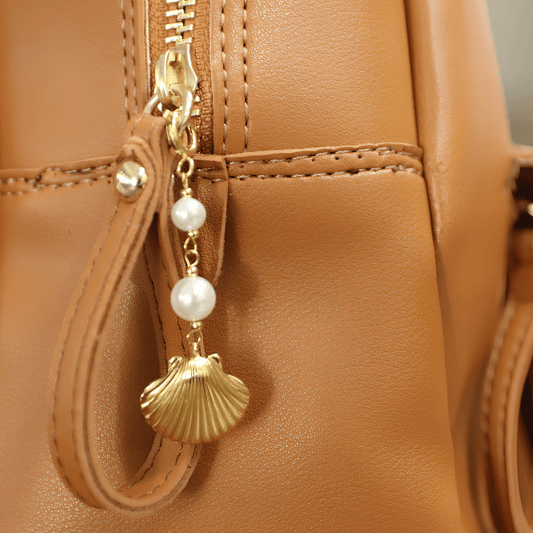 Shell & Pearl Bag Charm