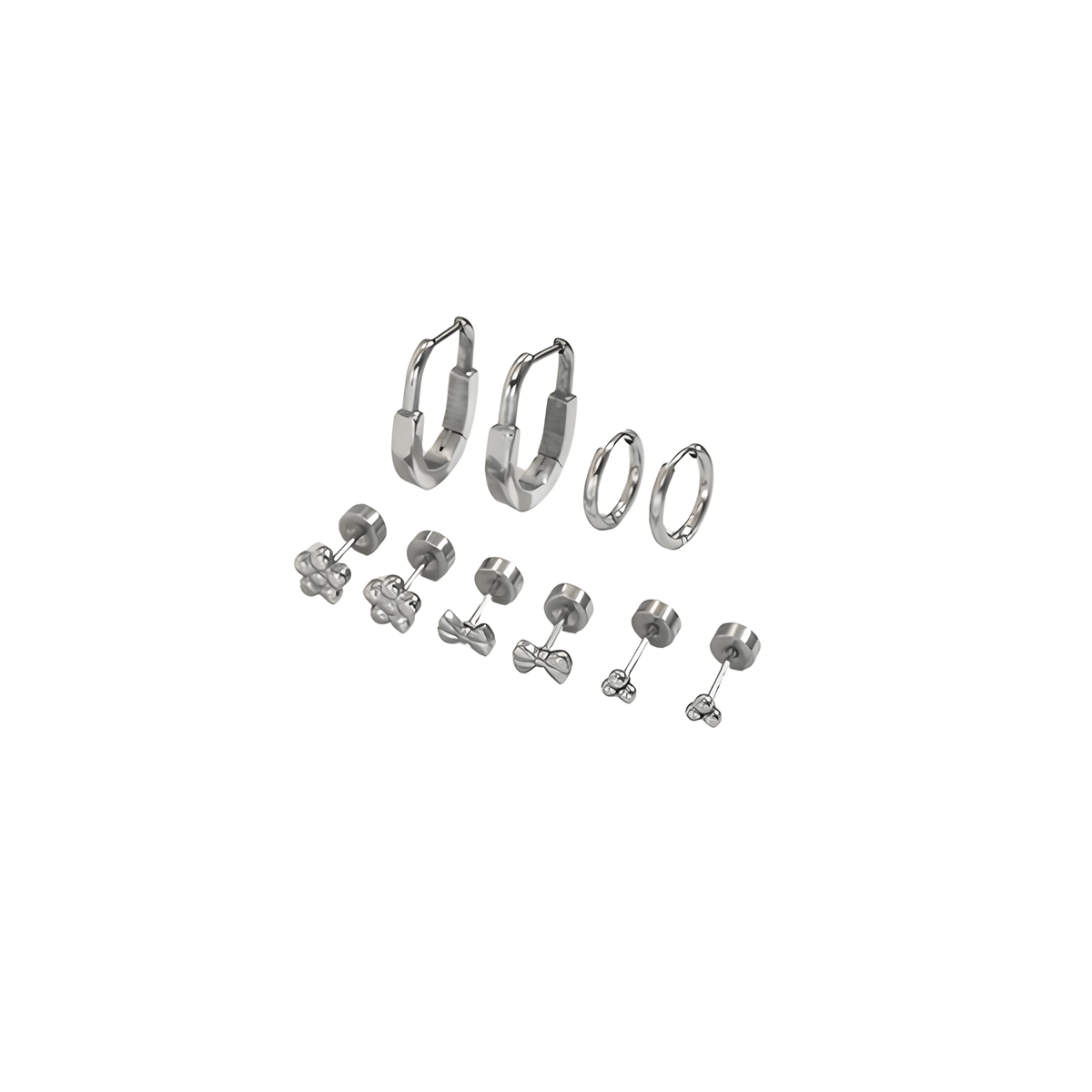 Silver Curated Ear Stack Set