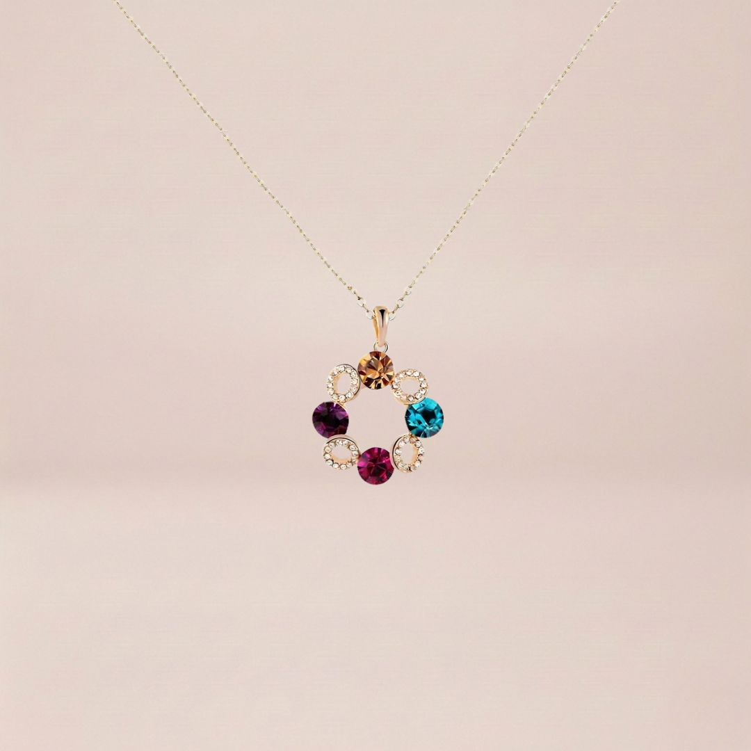 The Color-Crest Circular Pendant