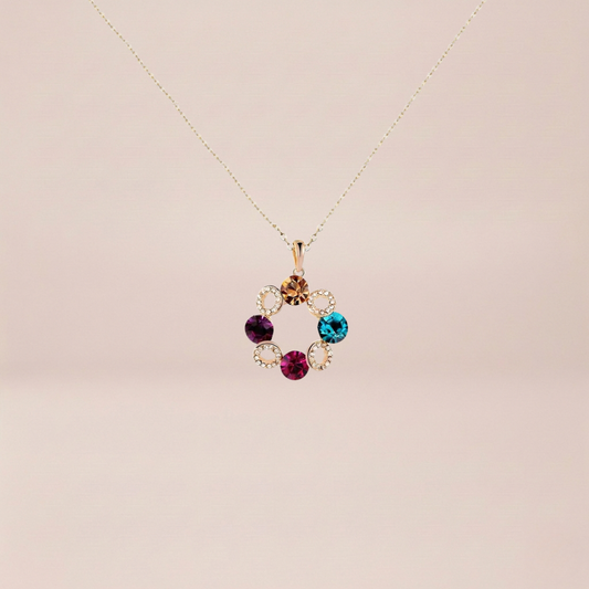 The Color-Crest Circular Pendant
