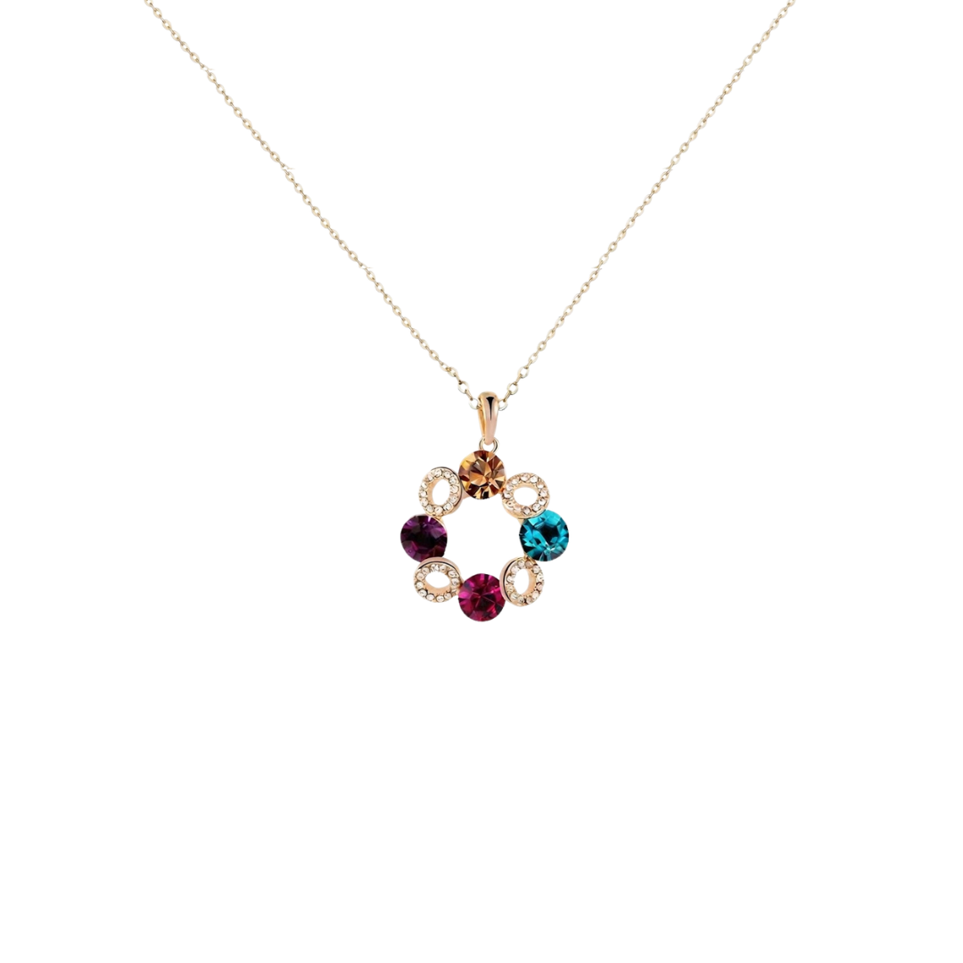 The Color-Crest Circular Pendant