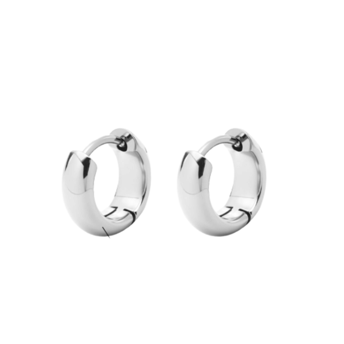 Chunky Huggie Hoop Earrings