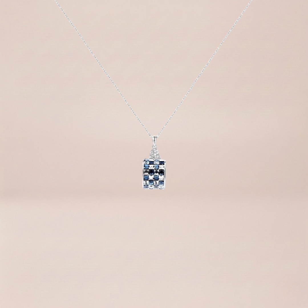 The Checkerboard Prism Pendant
