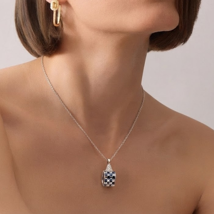 The Checkerboard Prism Pendant