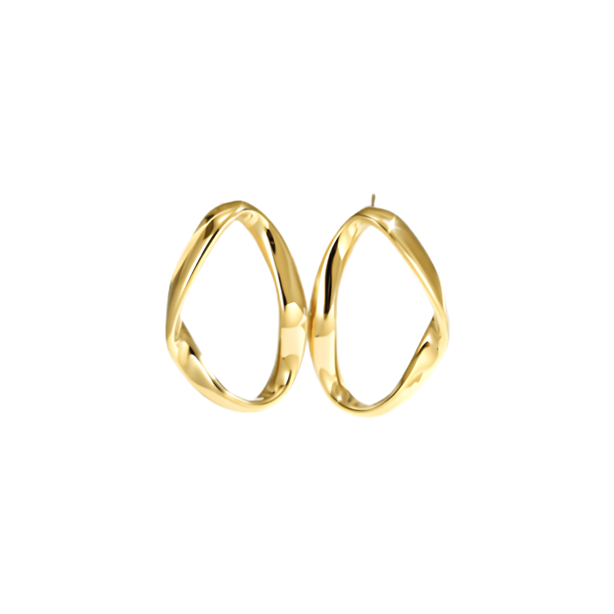 Twisted Abstract Hoop Earrings