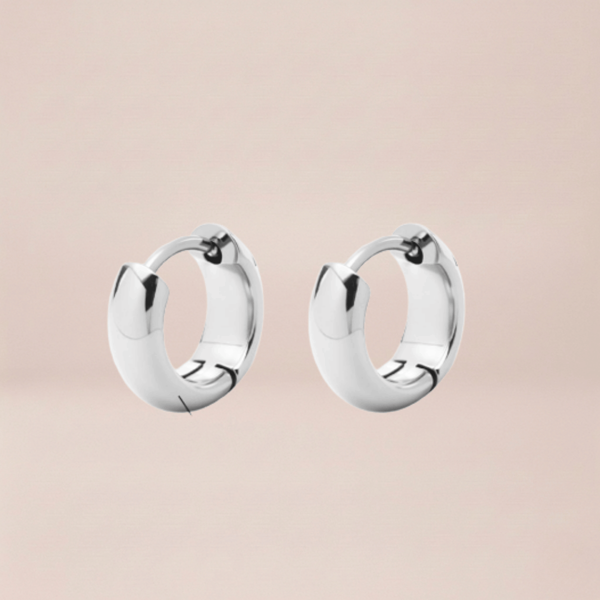 Chunky Huggie Hoop Earrings