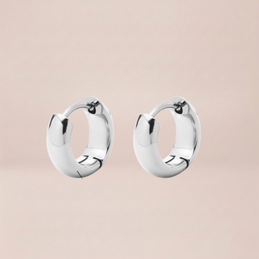 Chunky Huggie Hoop Earrings