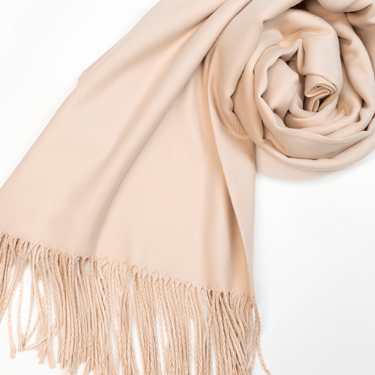 Classic Neutral Fringe Scarf