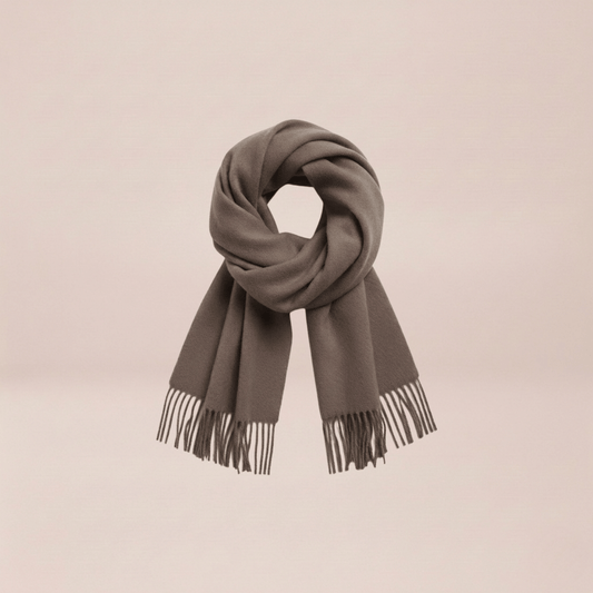 The Taupe Cashmere-Feel Winter Scarf