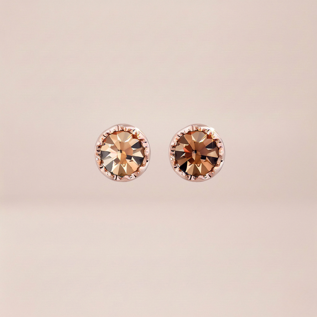 The Golden Hour Solitaire Studs