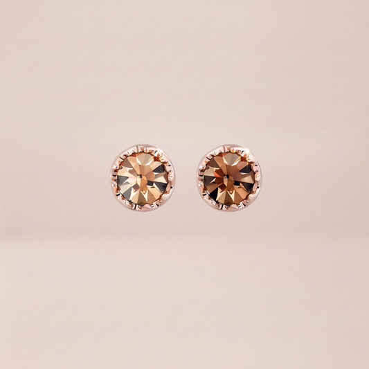 The Golden Hour Solitaire Studs