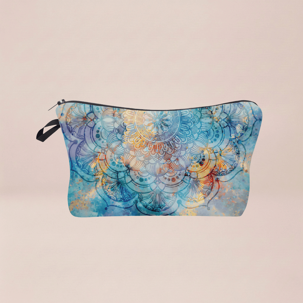 Azure Mandala Cosmetic Pouch