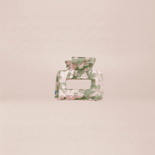 The Geometric Resin Square Claw Clip