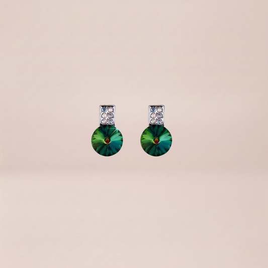 The Emerald Fern Drop Studs