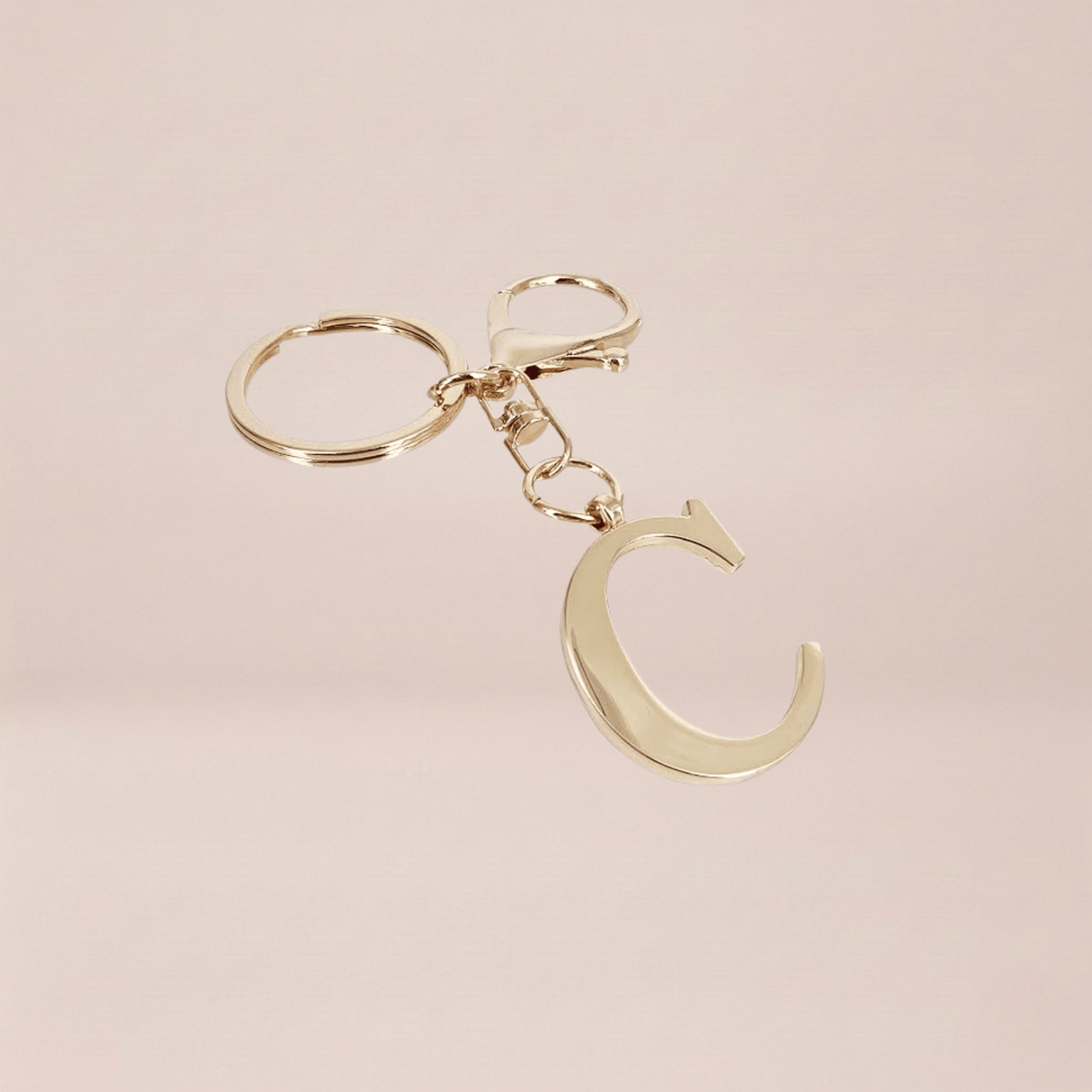 Signature Monogram Initial Keychain